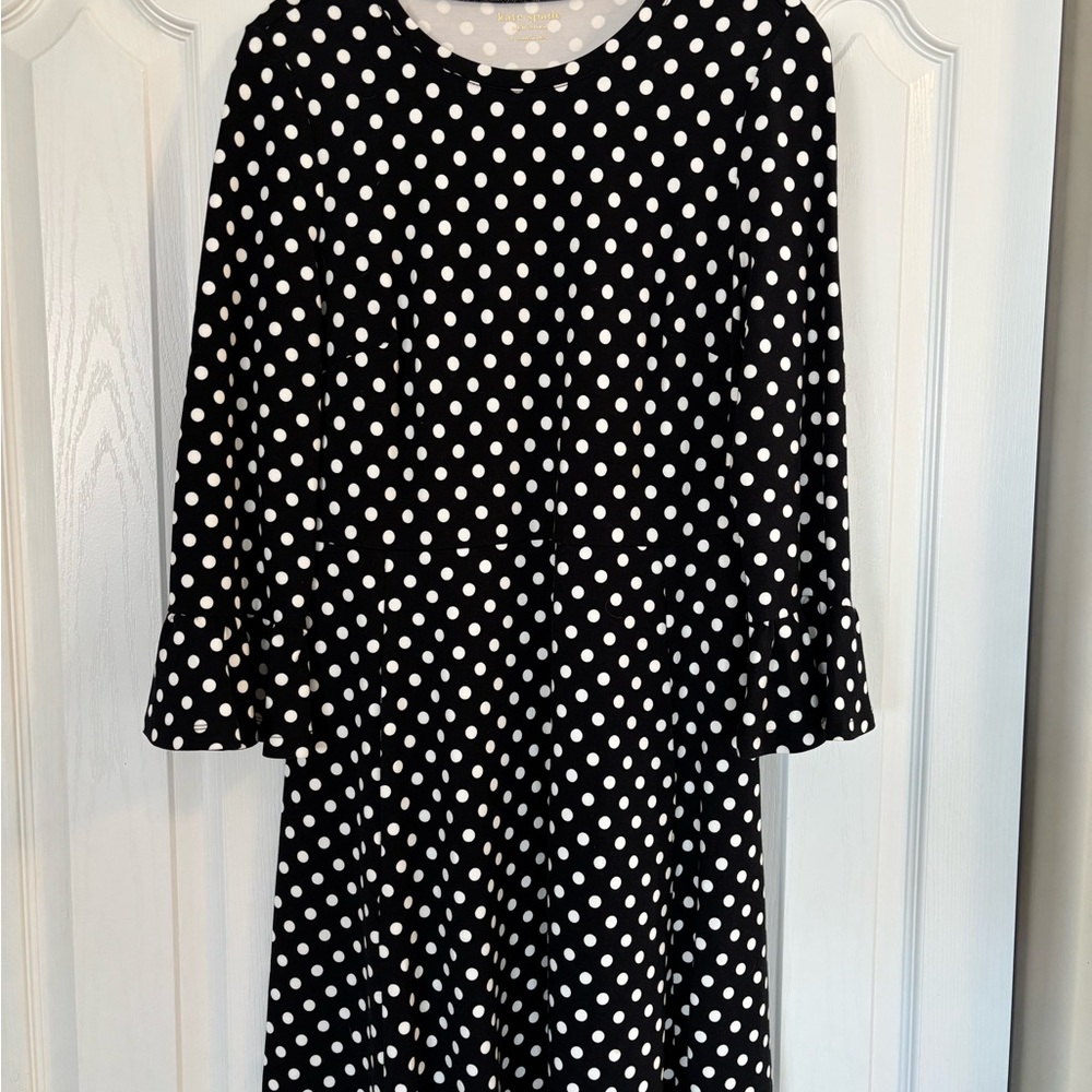 Kate Spade Black and White Polka Dot Dress!